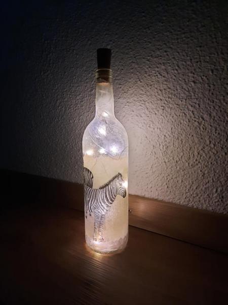 Leuchtflasche Zebras